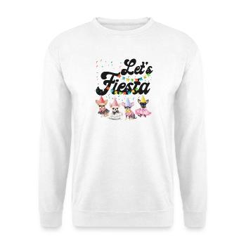 Chihuahua Chihuahueño Let’s Fiesta - Sweat-shirt Unisexe - blanc - Devant