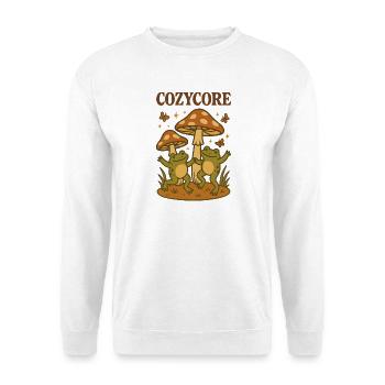 Cozycore Frogs & Mushrooms | Cottagecore - Unisex Sweatshirt - white - Front