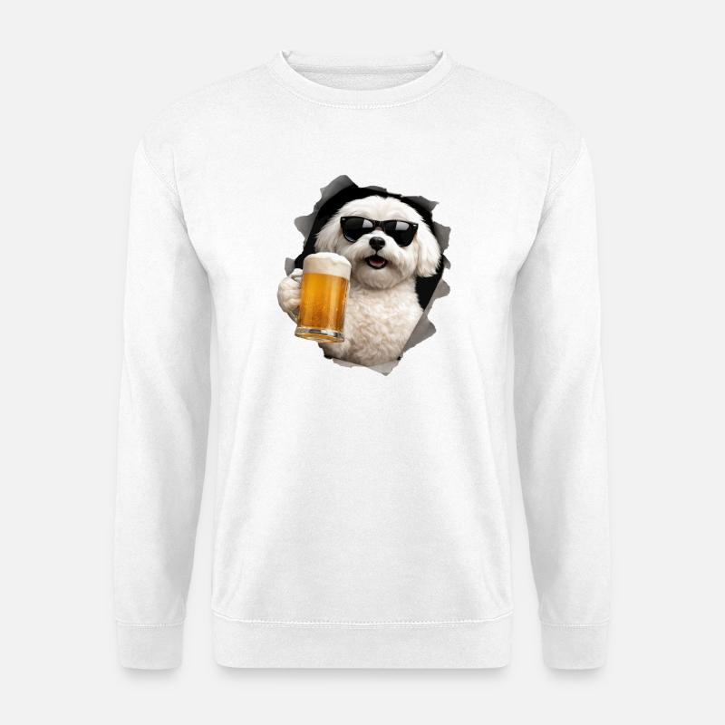 Maltesisches Bier - Unisex Pullover - Weiß