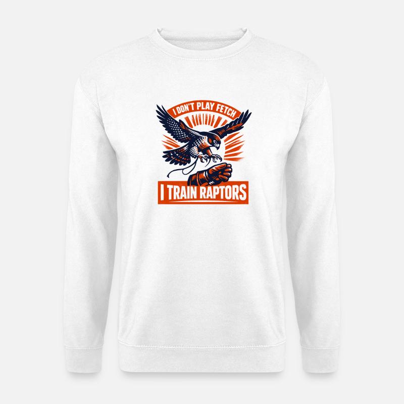 No retrieve, I train griffins | Falconry - Unisex Sweatshirt - white