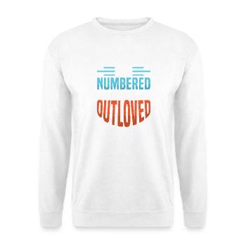 Dad father of three girls daughters - Unisex Sweatshirt - white - Front