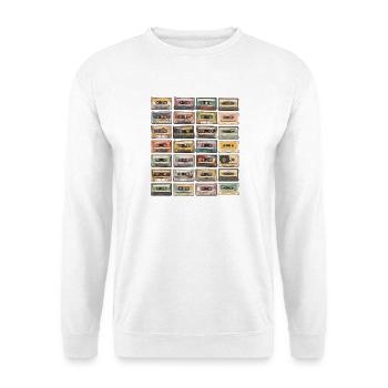 Cassette Tapes Retro 80s Music Mixtape - Unisex Sweatshirt - white - Front