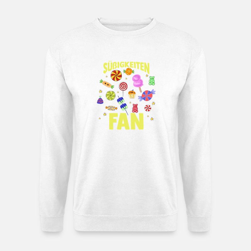 Süschigkeiten Naschkatze Süßes Mädchen - Unisex Pullover - Weiß