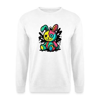 Goth Bunny Horror Rabbit Gothic Gruselig Gruselig - Unisex Pullover - Weiß - Vorne