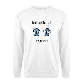 I Can See The Light In Your Eyes Anime Graphic - Unisex Pullover - Weiß - Vorne