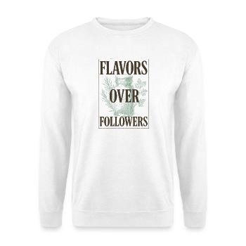 Aromen statt Follower | Gewürze Kochen - Unisex Pullover - Weiß - Vorne