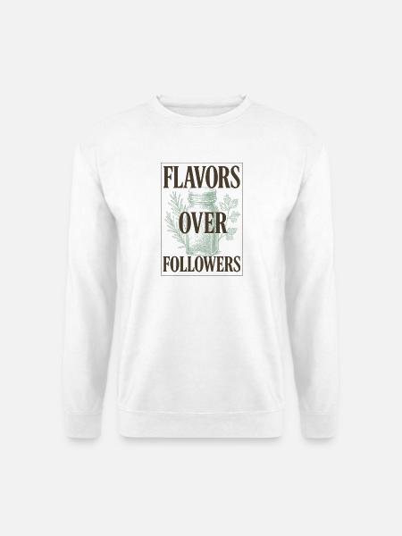 Aromen statt Follower | Gewürze Kochen - Unisex Pullover - Weiß