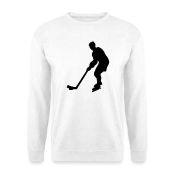 Eishockey Player - Unisex Pullover - Weiß - Vorne