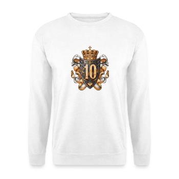 10 Nombre d’armoiries - Sweat-shirt Unisexe - blanc - Devant