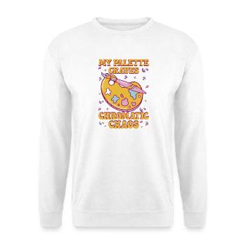 Artist Painter Graphic Palette Chaos Art Gifts - Unisex Pullover - Weiß - Vorne