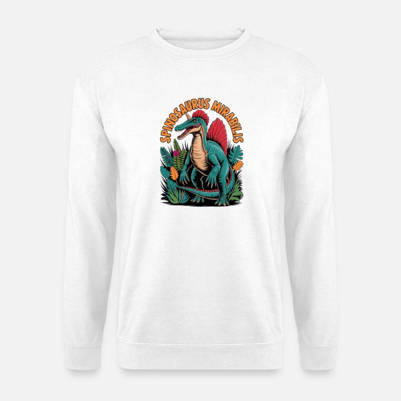 Neue Spinosaurus Mirabilis 2026 Entdeckung - Unisex Pullover - Weiß