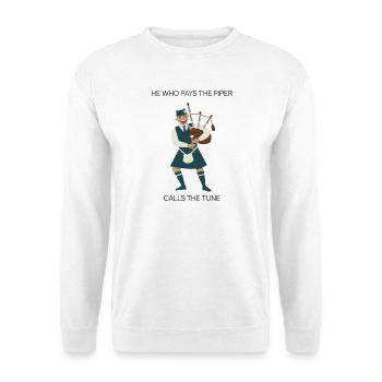 Der Dudelsack: Wer gibt den Ton an? - Unisex Pullover - Weiß - Vorne