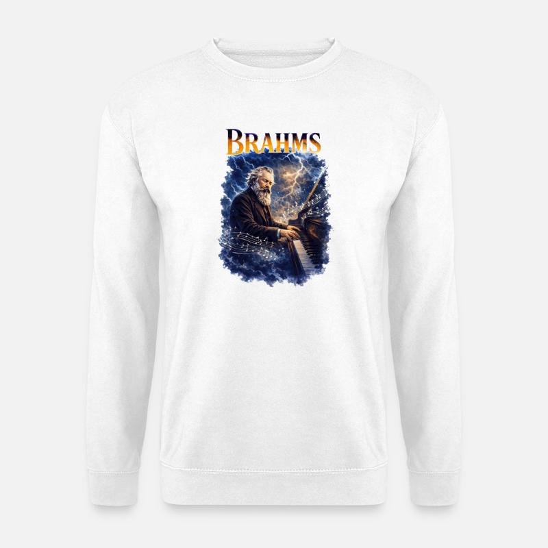 Brahms Piano Storm - Unisex Sweatshirt - white