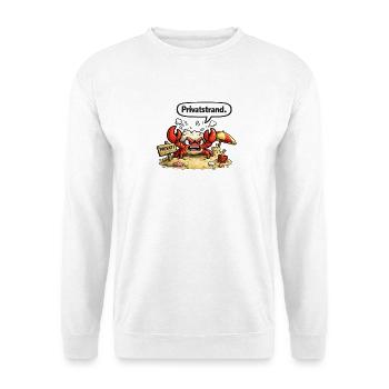 Strand Humor Motiv Urlaub Geschenk - Unisex Pullover - Weiß - Vorne