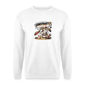 Easter Bunny Humor Motif Gift - Unisex Sweatshirt - white - Front