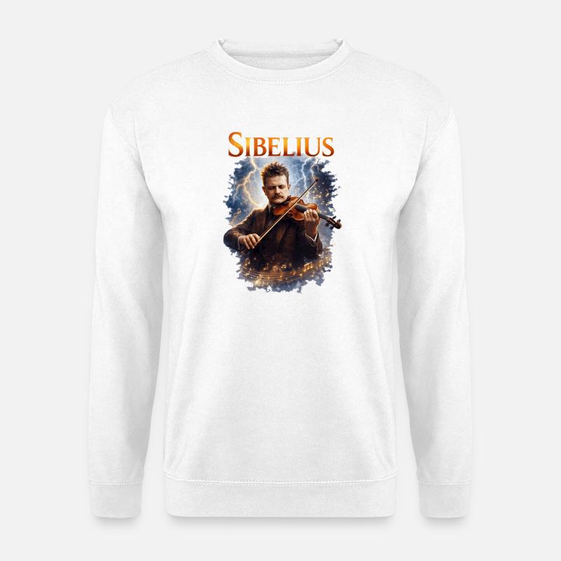 Sibelius Violin in Lightning - Unisex Sweatshirt - white