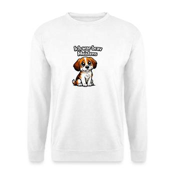 J’étais plutôt bon pour chiens - Sweat-shirt Unisexe - blanc - Devant