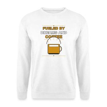 Coffee driven by dreams - Unisex Sweatshirt - white - Front