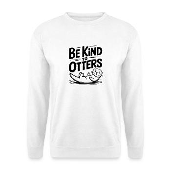 Be Kind to Otters - Unisex Sweatshirt - white - Front