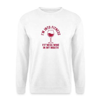 Wein Humor Shirt für Frauen - Unisex Pullover - Weiß - Vorne