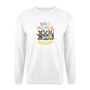 Easter Squad Shirt for Hunters with Humor - Unisex Sweatshirt - white - Front