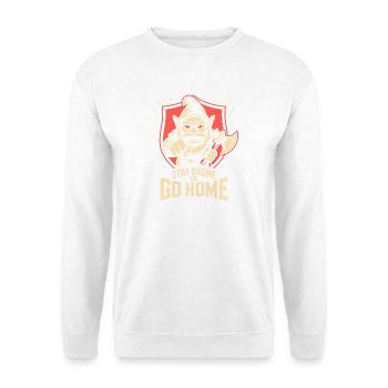 Böser Gnom, Dunkler Gnom, Goth-gnom, Lustiger Gnom - Unisex Pullover - Weiß - Vorne