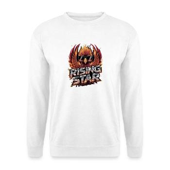 Rising Star Phoenix With Sunglasses Fire Bird - Unisex Sweatshirt - white - Front