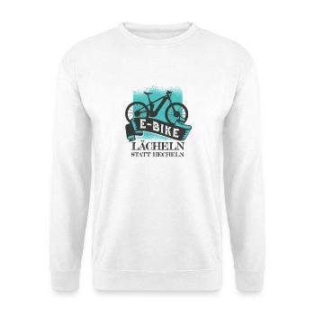 E-Bike Saying Funny - Unisex Sweatshirt - white - Front