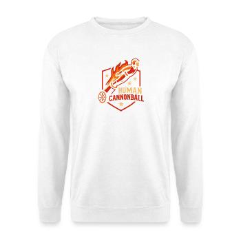 Zirkus-Menschenkanonenkugel Lustiger Kinderzirkus - Unisex Pullover - Weiß - Vorne