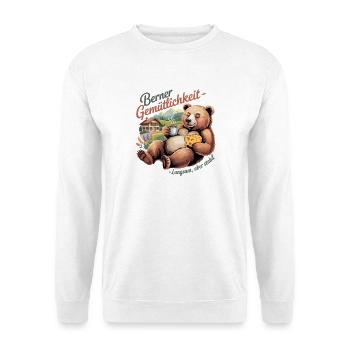 Bernese cosiness Slow but stable Funnier - Unisex Sweatshirt - white - Front