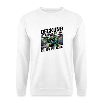 Cover is not an option, it is mandatory - Unisex Sweatshirt - white - Front