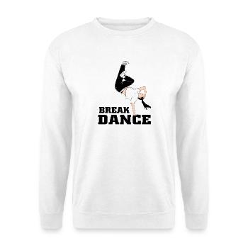 Breakdance - Breaking Sport - Unisex Pullover - Weiß - Vorne