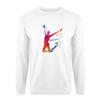 Gymnastique, cercleaux, gymnastique rythmique - Sweat-shirt Unisexe - blanc - Devant