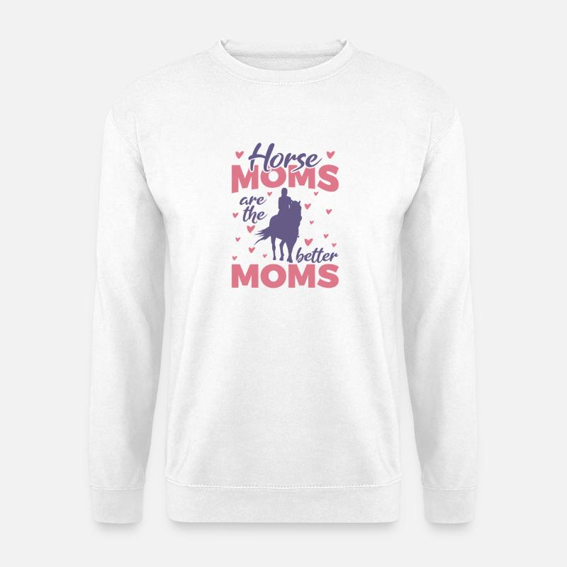 Pferdemutter - Unisex Pullover - Weiß