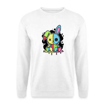 Gothic Bunny Weirdcore Dark Horror Animal Doll - Unisex Pullover - Weiß - Vorne