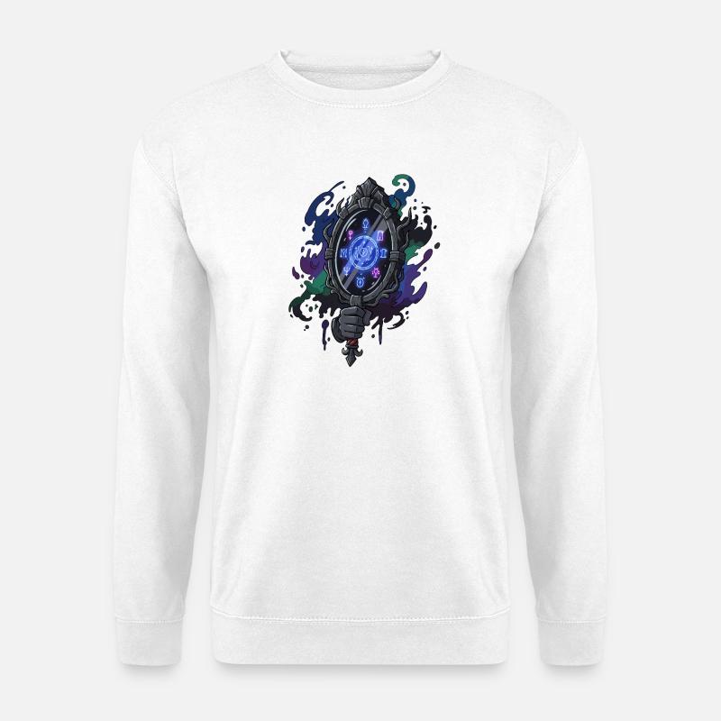 Runen Spiegelzauber - Unisex Pullover - Weiß