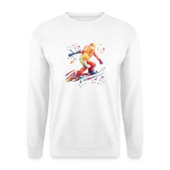 Snowboarder Snowboarding Snowboard - Unisex Sweatshirt - white - Front