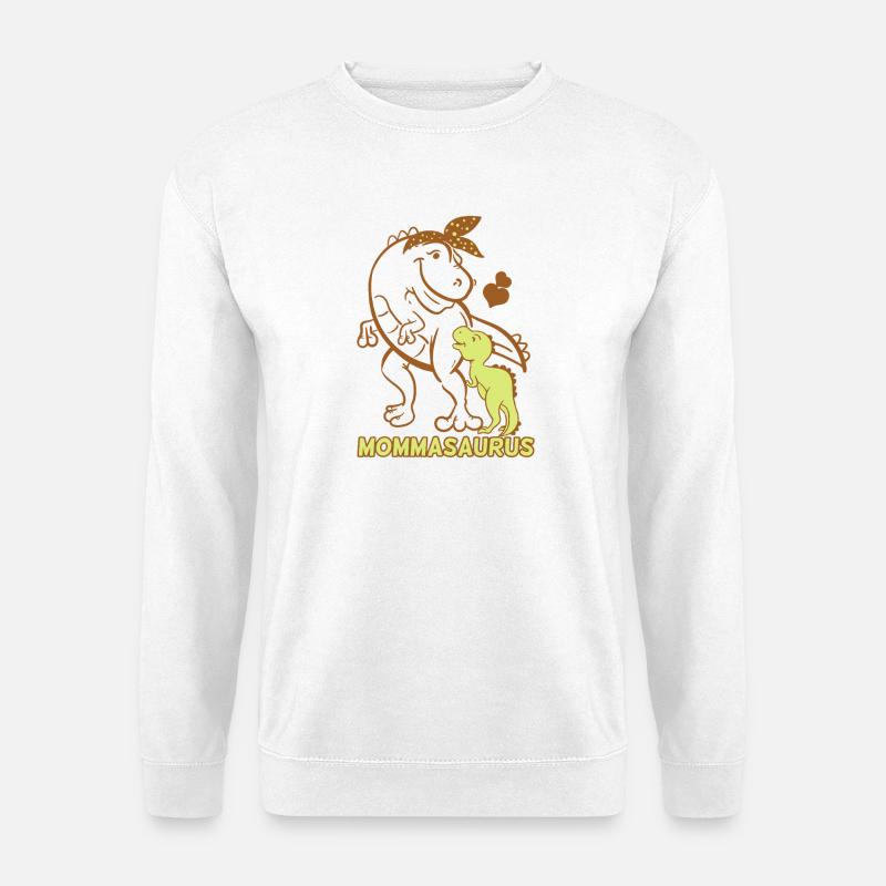 Mommasaurus: Dino Mom & Baby - Unisex Pullover - Weiß