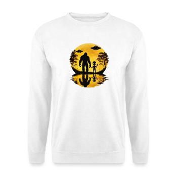 Alien Bigfoot UFO Sasquatch Believers Spaceship - Unisex Sweatshirt - white - Front