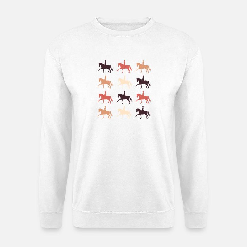 Dressurpferd - Unisex Pullover - Weiß