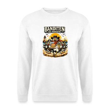 Banditen des Nordens Möwen Fischbrötchen Diebe - Unisex Pullover - Weiß - Vorne