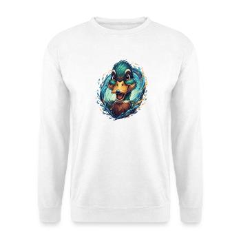 Cheerful Waterfowl Splash - Unisex Sweatshirt - white - Front