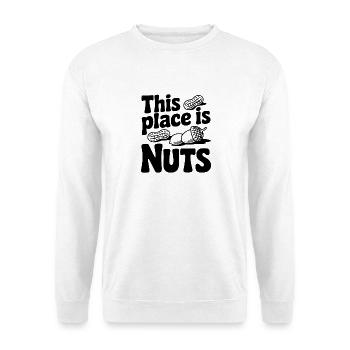 Cet endroit est dingue - Sweat-shirt Unisexe - blanc - Devant
