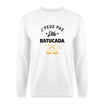 batucada - Sweat-shirt Unisexe - blanc - Devant
