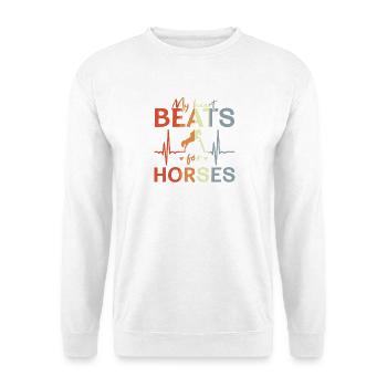 J’adore l’équitation - Sweat-shirt Unisexe - blanc - Devant