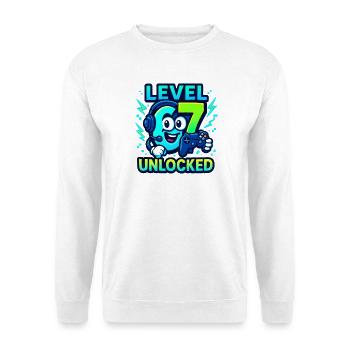 Level 67 Unlocked Six Seven Italian Brainrot Gamer - Unisex Sweatshirt - white - Front