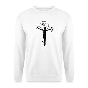 Gymnastique, cercleaux, gymnastique rythmique - Sweat-shirt Unisexe - blanc - Devant