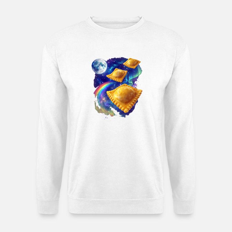 Weltraum Ravioli - Unisex Pullover - Weiß