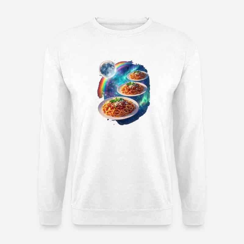 Kosmische Pasta Galaxie - Unisex Pullover - Weiß