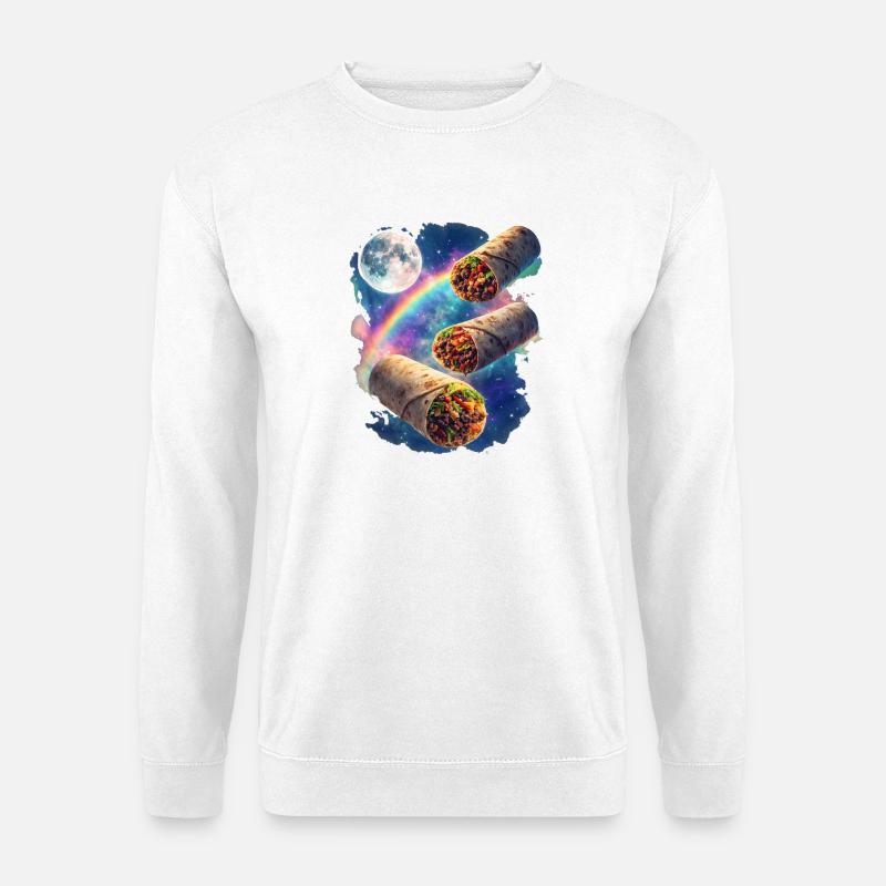 Kosmos Burrito Galaxy - Unisex Pullover - Weiß